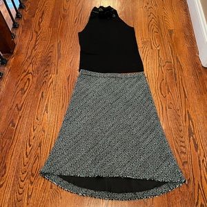 Banana republic high low tweed skirt sz 4